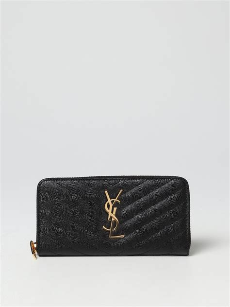 portafoglio ysl donna nero|Portafogli Saint Laurent donna .